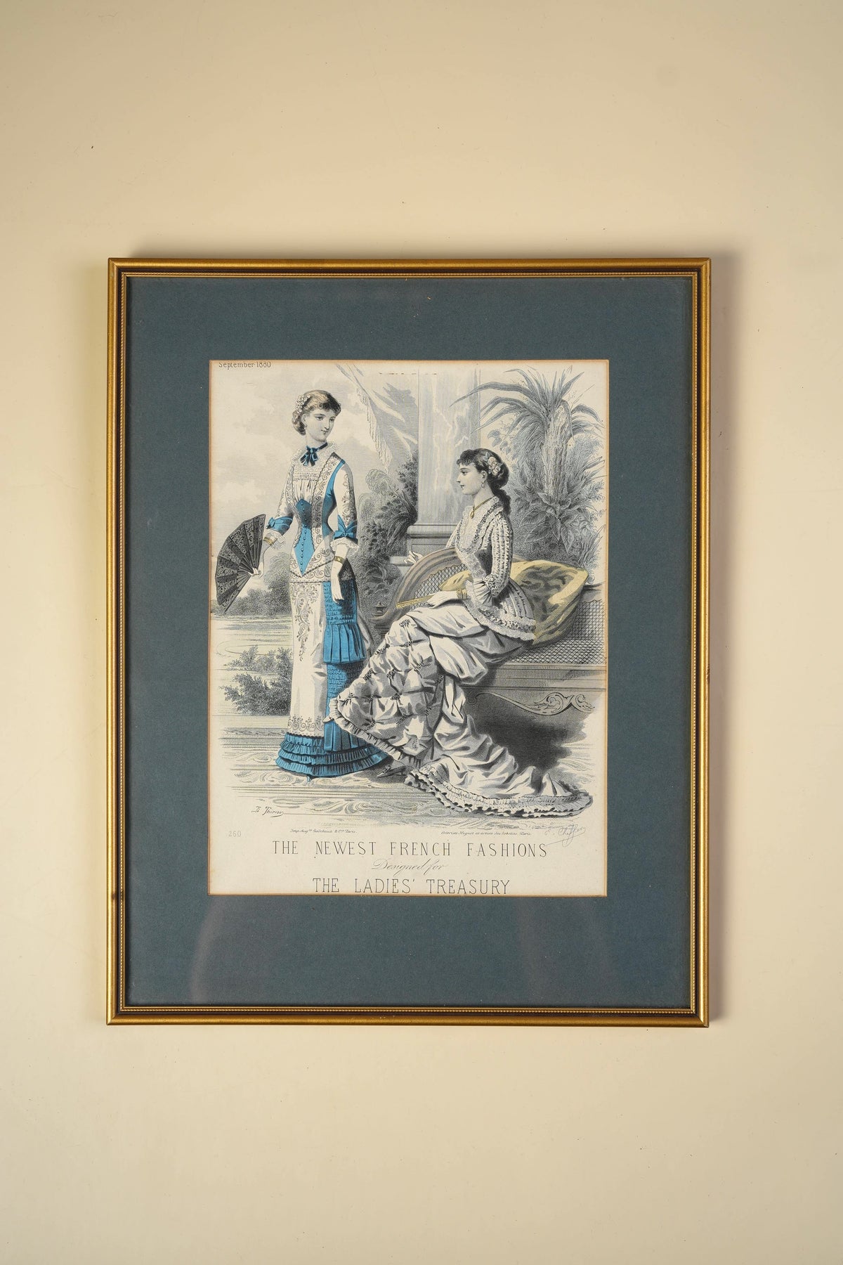 Victorian Fashion Plate — The Newest French Fashions, September 1880