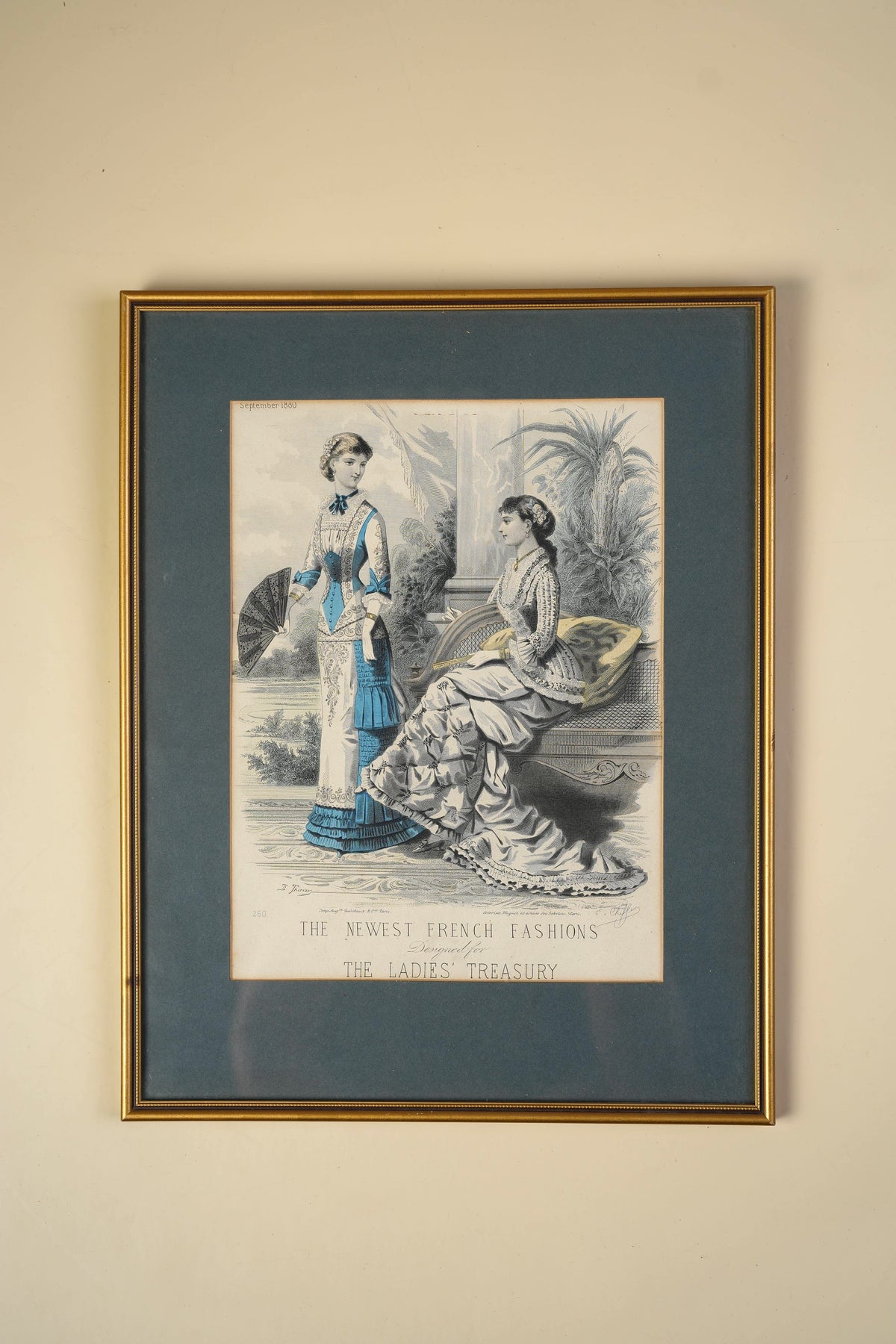 Victorian Fashion Plate — The Newest French Fashions, September 1880