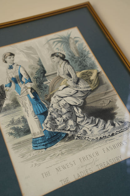 Victorian Fashion Plate — The Newest French Fashions, September 1880