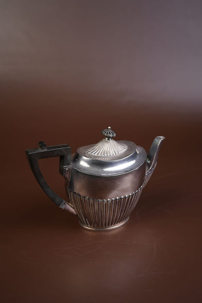 Victorian Silver-Plated Three-Piece Tea Set