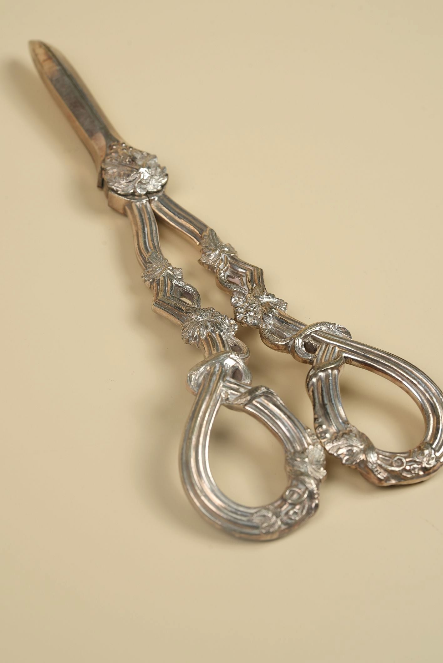 Victorian Silver Grape Scissors