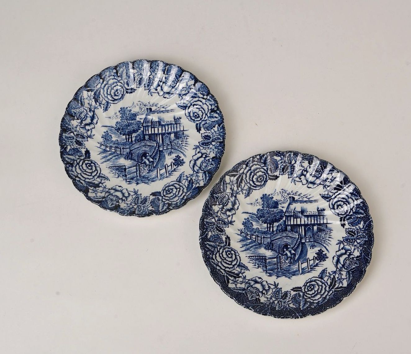Vintage Espresso Cups & Saucers| Set of 2