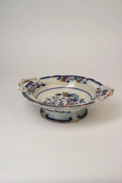 Antique Chinese Tree Pedestal Fruit Bowl