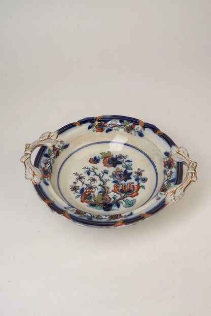 Antique Chinese Tree Pedestal Fruit Bowl