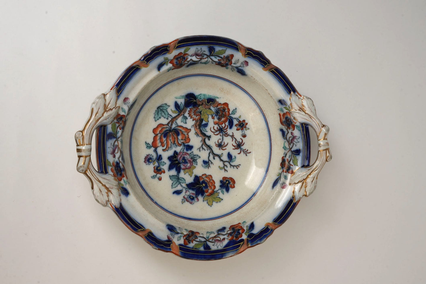 Antique Chinese Tree Pedestal Fruit Bowl