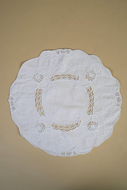 Vintage Cotton Table Mats | Set of 10