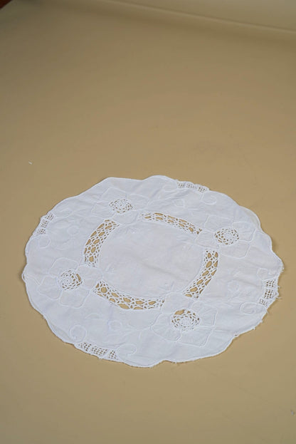 Vintage Cotton Table Mats | Set of 10