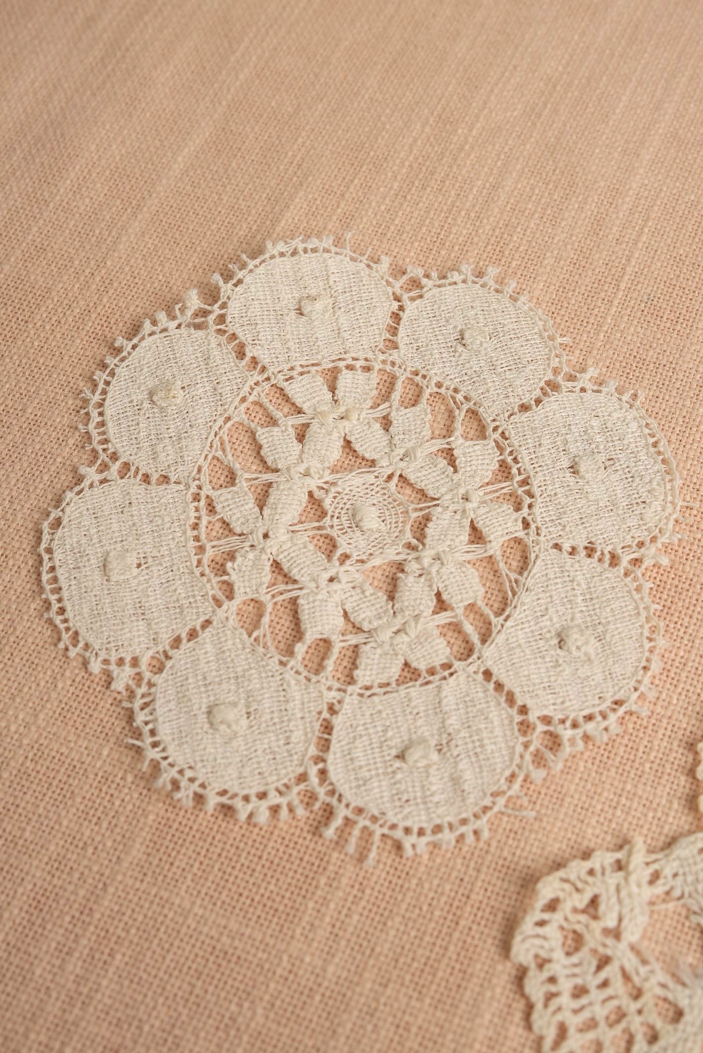 Vintage Crochet Doiley | Set of 2