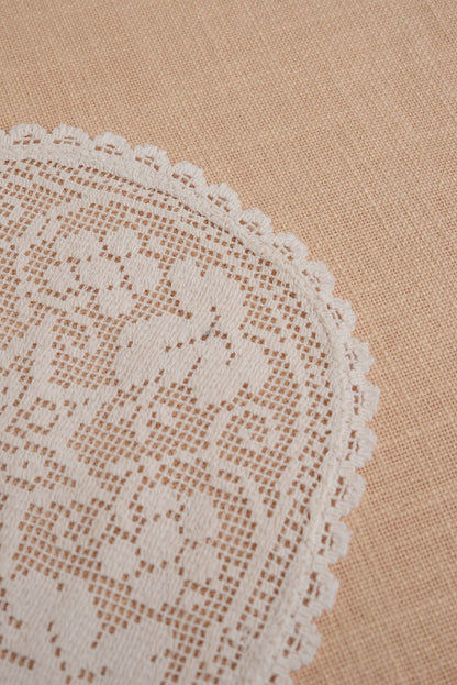 Vintage Embroidered Doiley | Set of 3