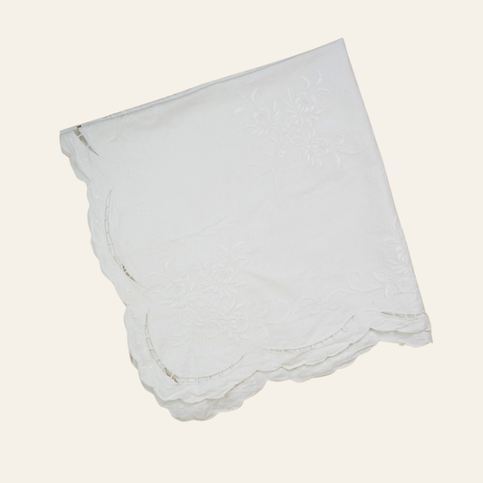 Vintage Embroidered Tea Cloth