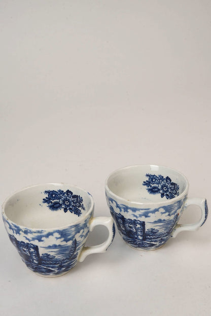 Vintage Espresso Cups & Saucers| Set of 2