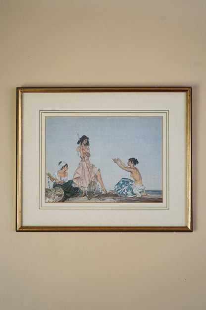 "The Sentimentalists" | Vintage Framed Print