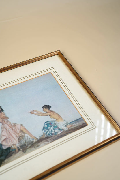 "The Sentimentalists" | Vintage Framed Print