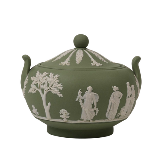 Vintage Green Wedgwood Pot