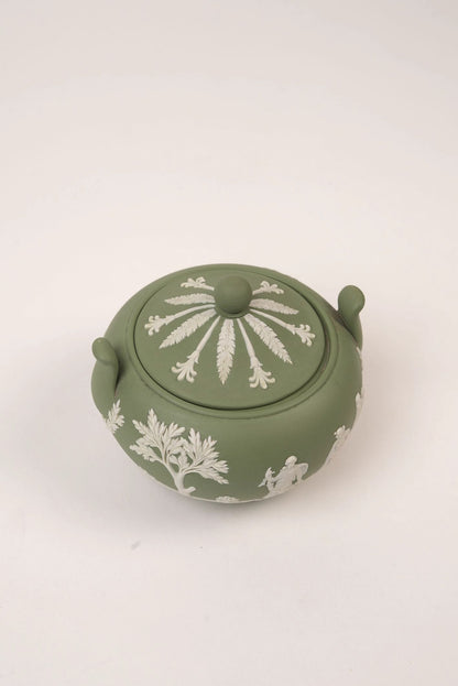 Vintage Green Wedgwood Pot