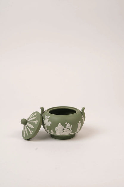Vintage Green Wedgwood Pot