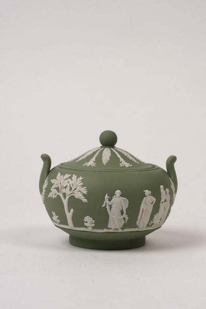 Vintage Green Wedgwood Pot