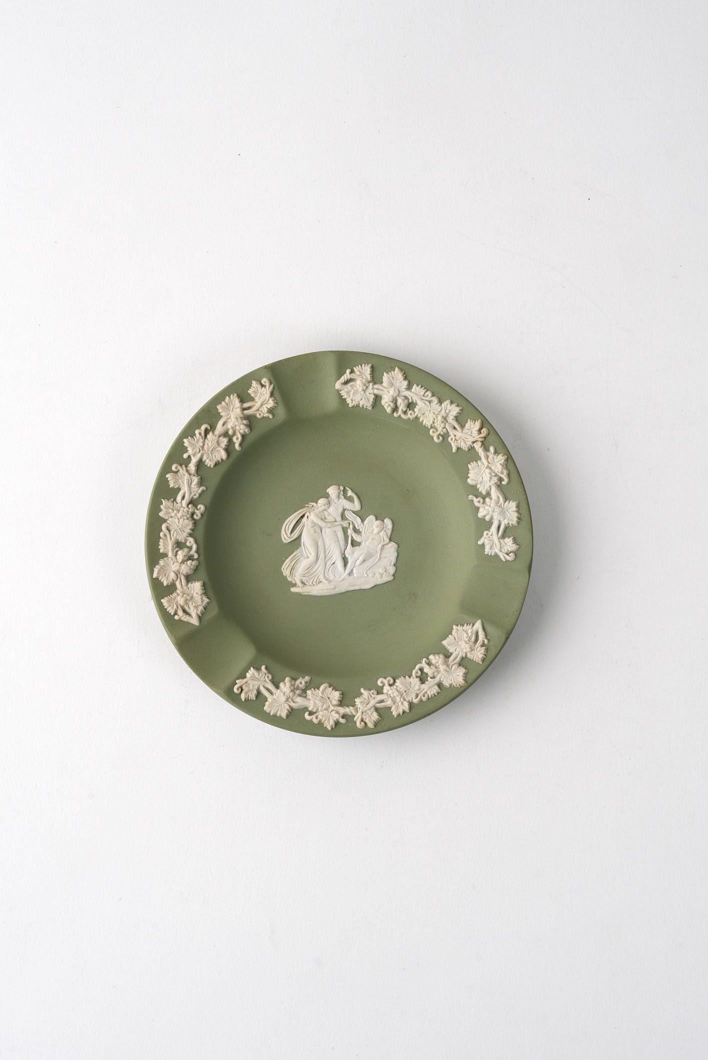 Vintage Green Wedgwood Plate | Small