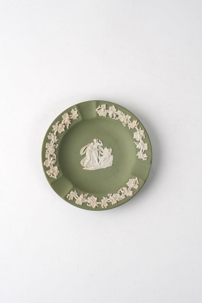 Vintage Green Wedgwood Plate | Small