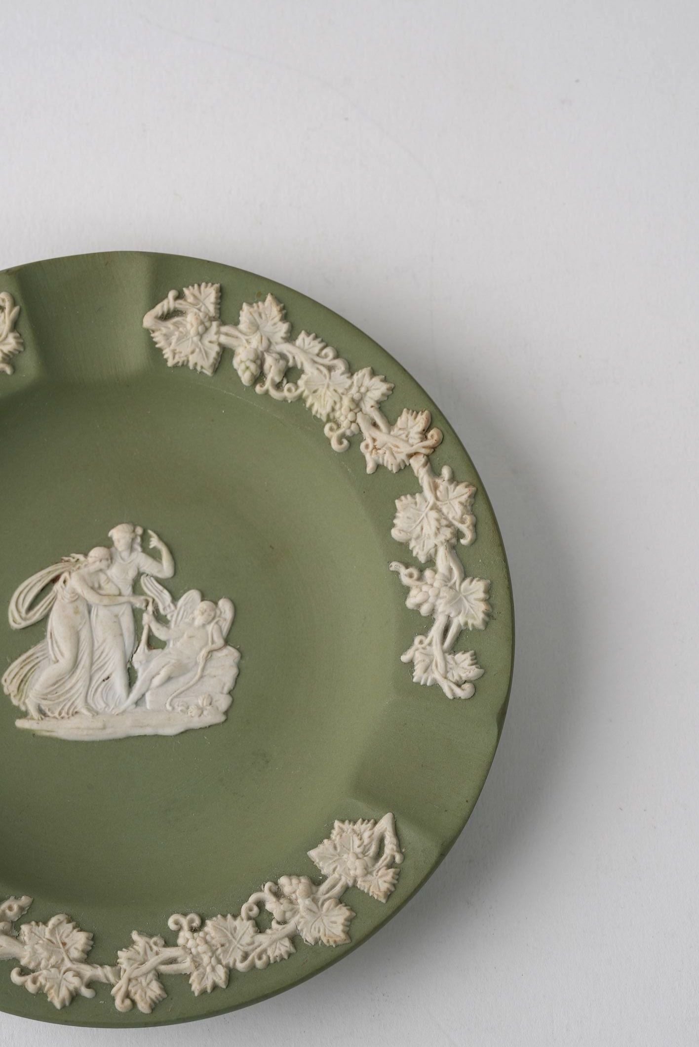 Vintage Green Wedgwood Plate | Small