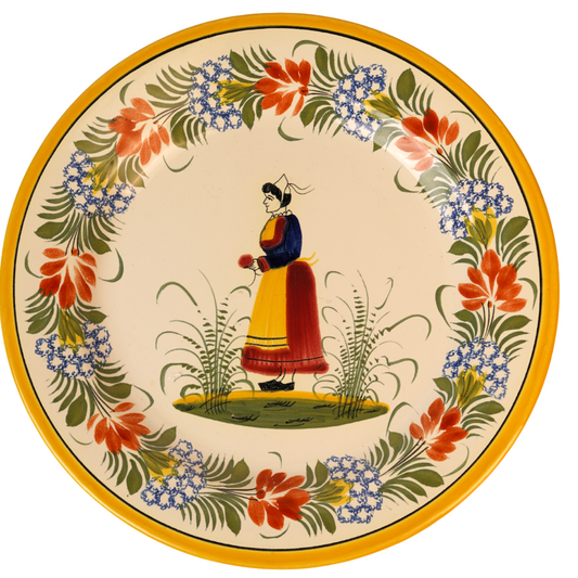 Vintage Henriot Quimper Decorative Plate