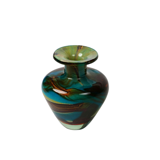 Hand-Blown Art Glass Vase