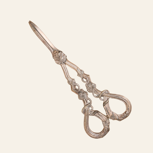 Victorian Silver Grape Scissors