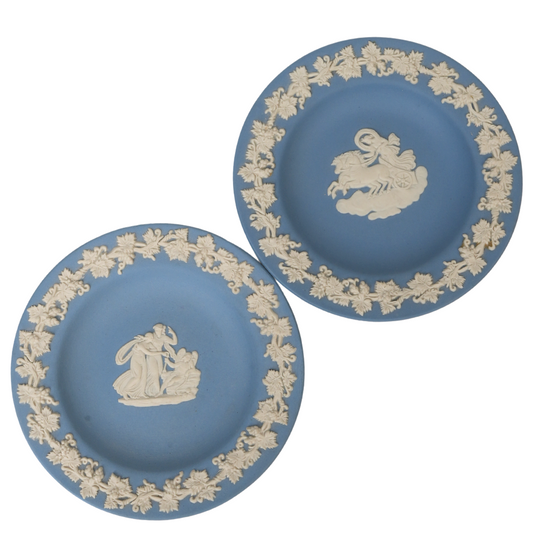 Blue Wedgwood Jasperware Plates | Set of 2