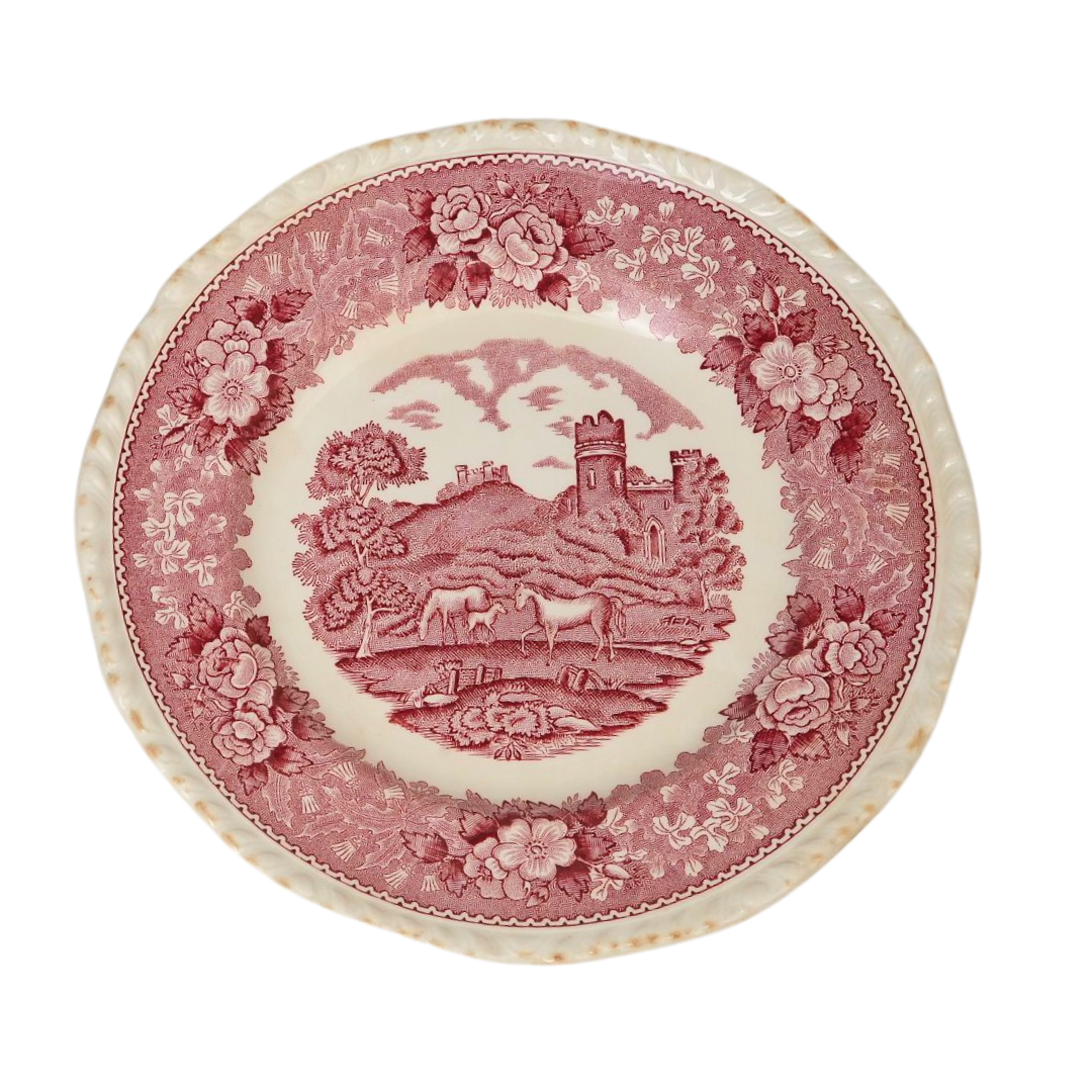 Vintage Adams 'Pastoral Scene' Dinner Plates | Set of 3