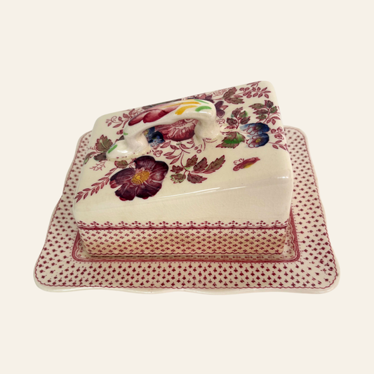 Mason’s Paynsley Pink Butter Dish