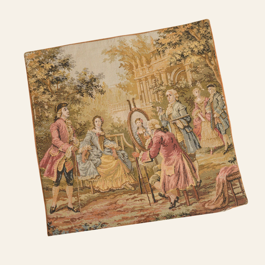French Pastoral Tapestry Cushion Cover