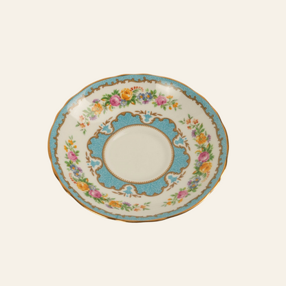 Decorative plate with floral patterns - Authentic antique piece 