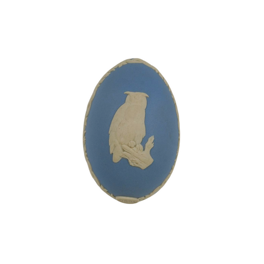 Wedgwood Jasperware Egg with Owl Motif