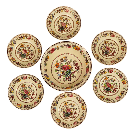 Mason's Nabob Antique Bowls | Set of 7