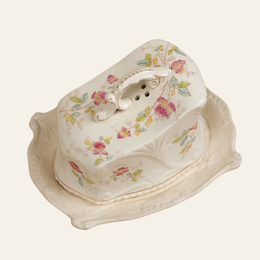 Antique Edwardian Cheese Dish with Cover