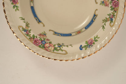 Vintage Johnson Bros. "Old English" Floral Rimmed Bowls, Set of 4