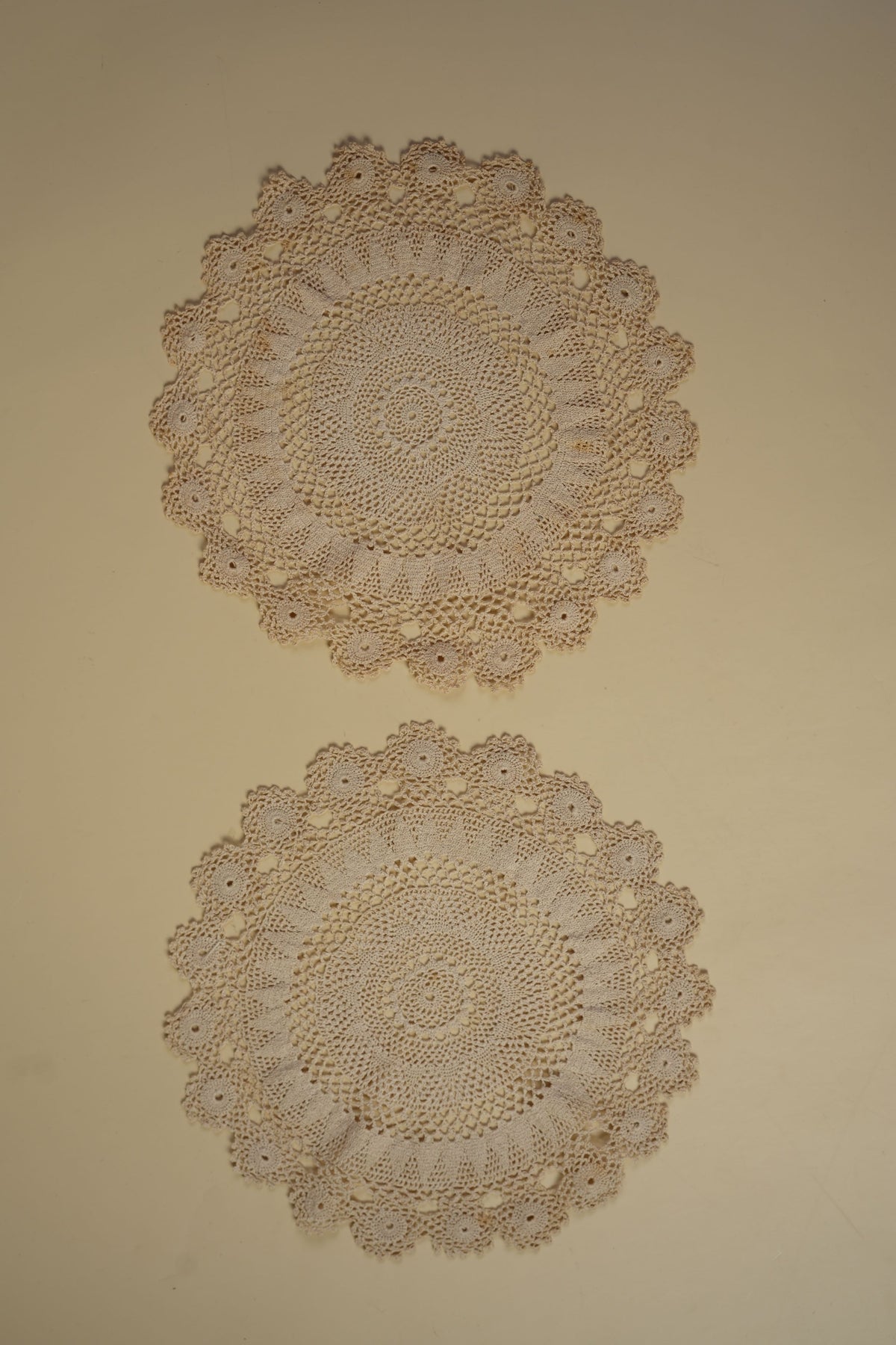 Vintage Crochet Doily | Set of 2