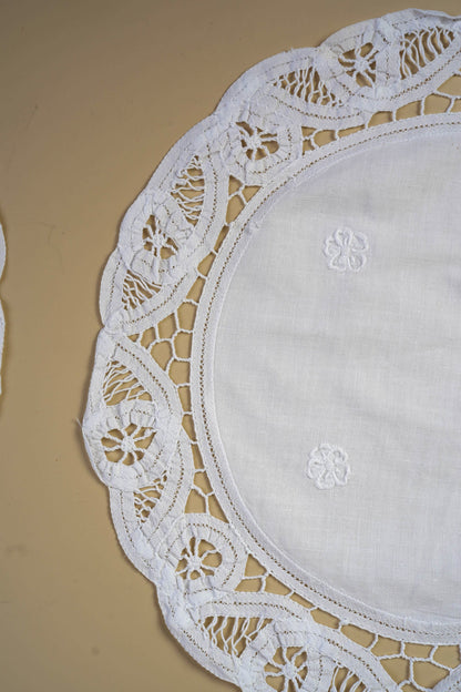 Vintage Crochet Doily | Set of 2