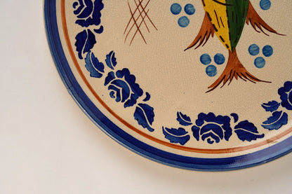 Vintage Mediterranean Fish Plate | Large