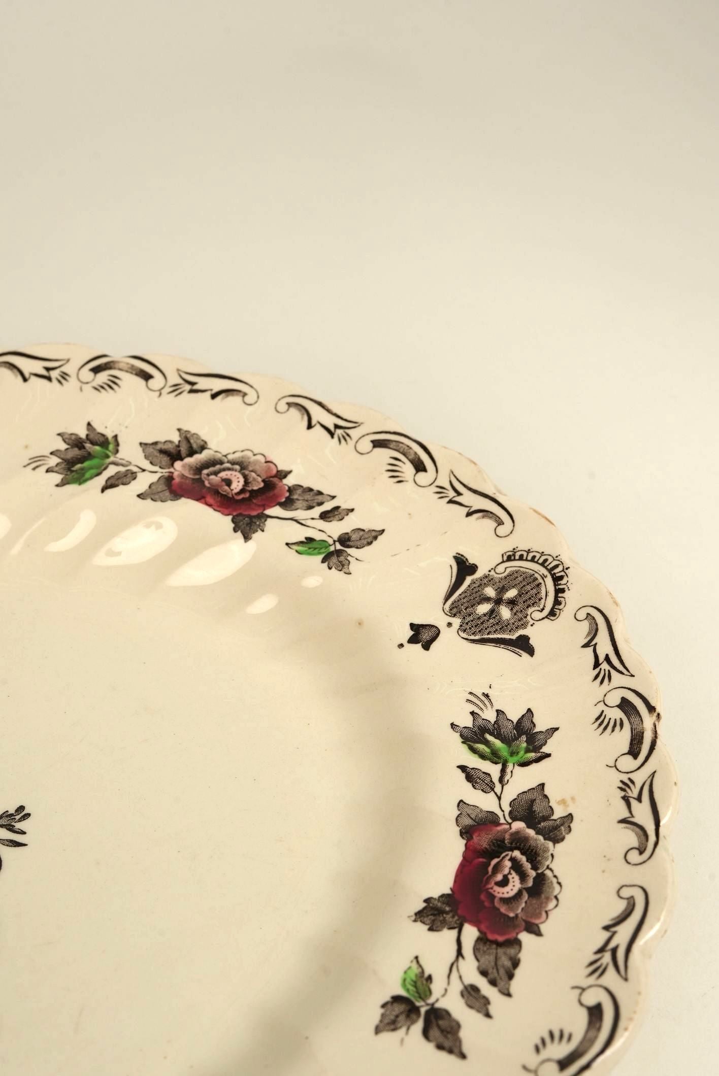 Vintage Myott Staffordshire Oval Serving Plate | Large
