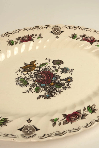 Vintage Myott Staffordshire Oval Serving Plate | Large