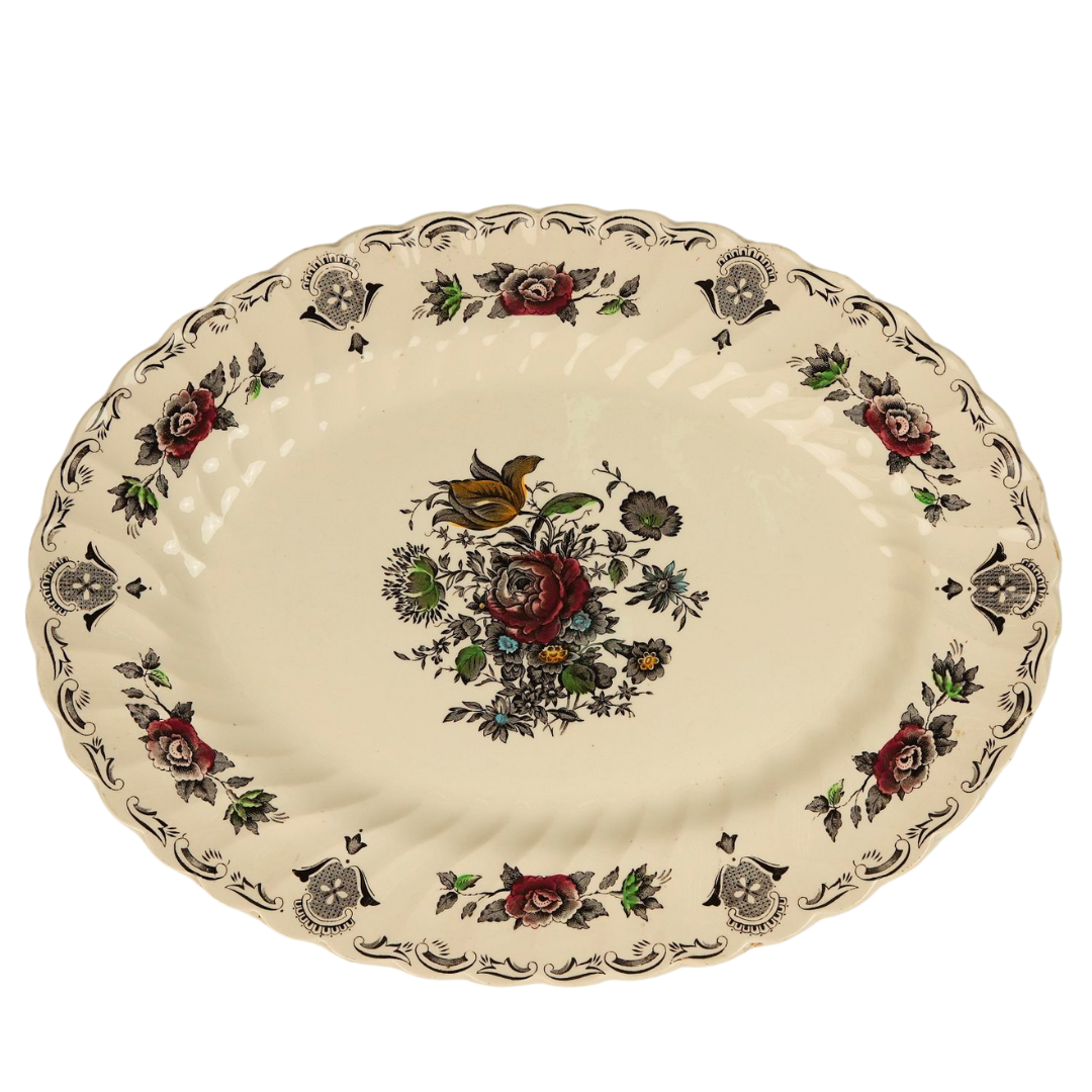 Vintage Myott Staffordshire Oval Serving Plate | Large