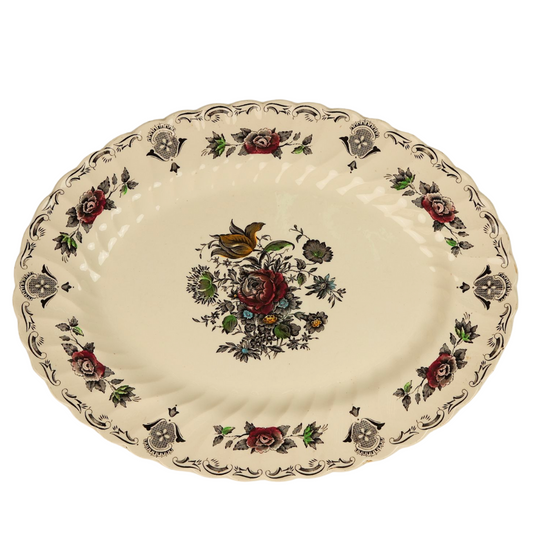 Vintage Myott Staffordshire Oval Serving Plate | Large