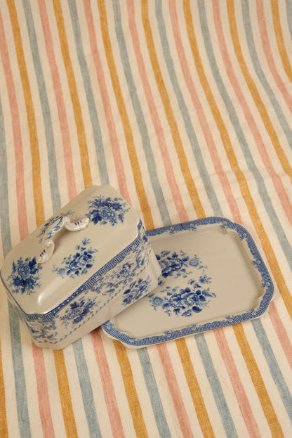 Vintage Powell Craft Floral Butter Dish