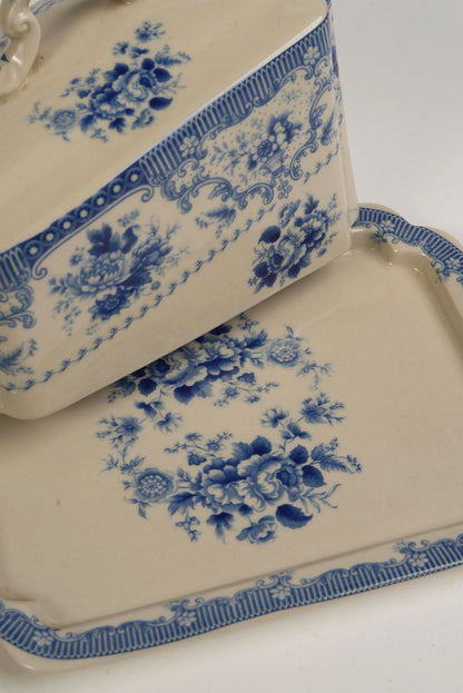 Vintage Powell Craft Floral Butter Dish