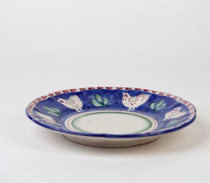 Vintage Italian Solimene Vietri Birdie Platter