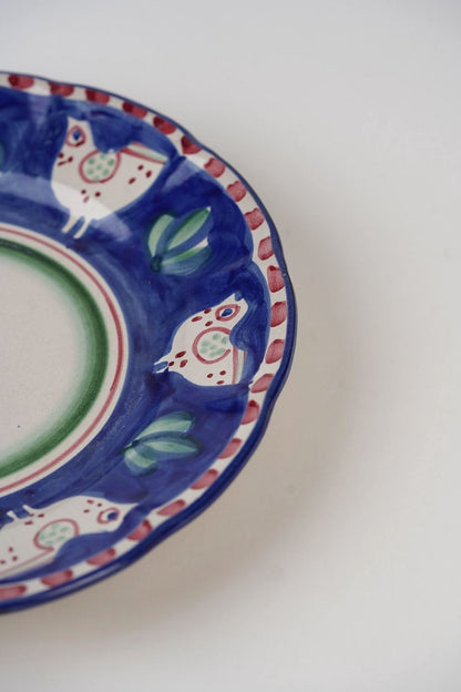 Vintage Italian Solimene Vietri Birdie Platter