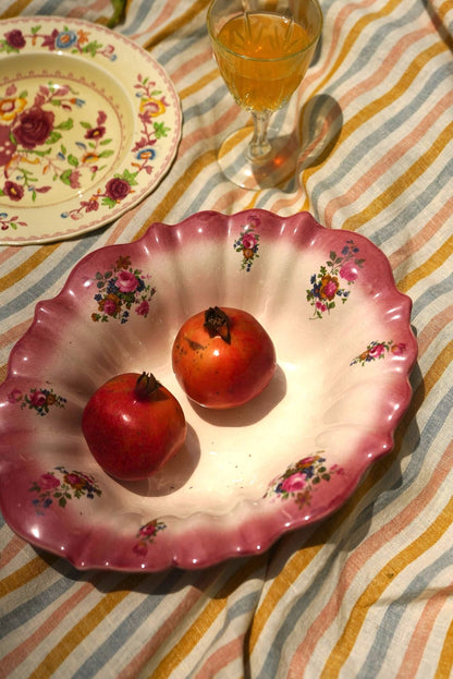 Vintage Staffordshire Floral Bowl