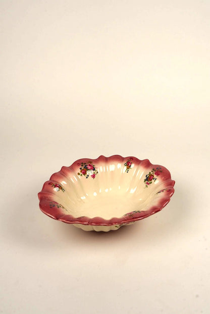 Vintage Staffordshire Floral Bowl