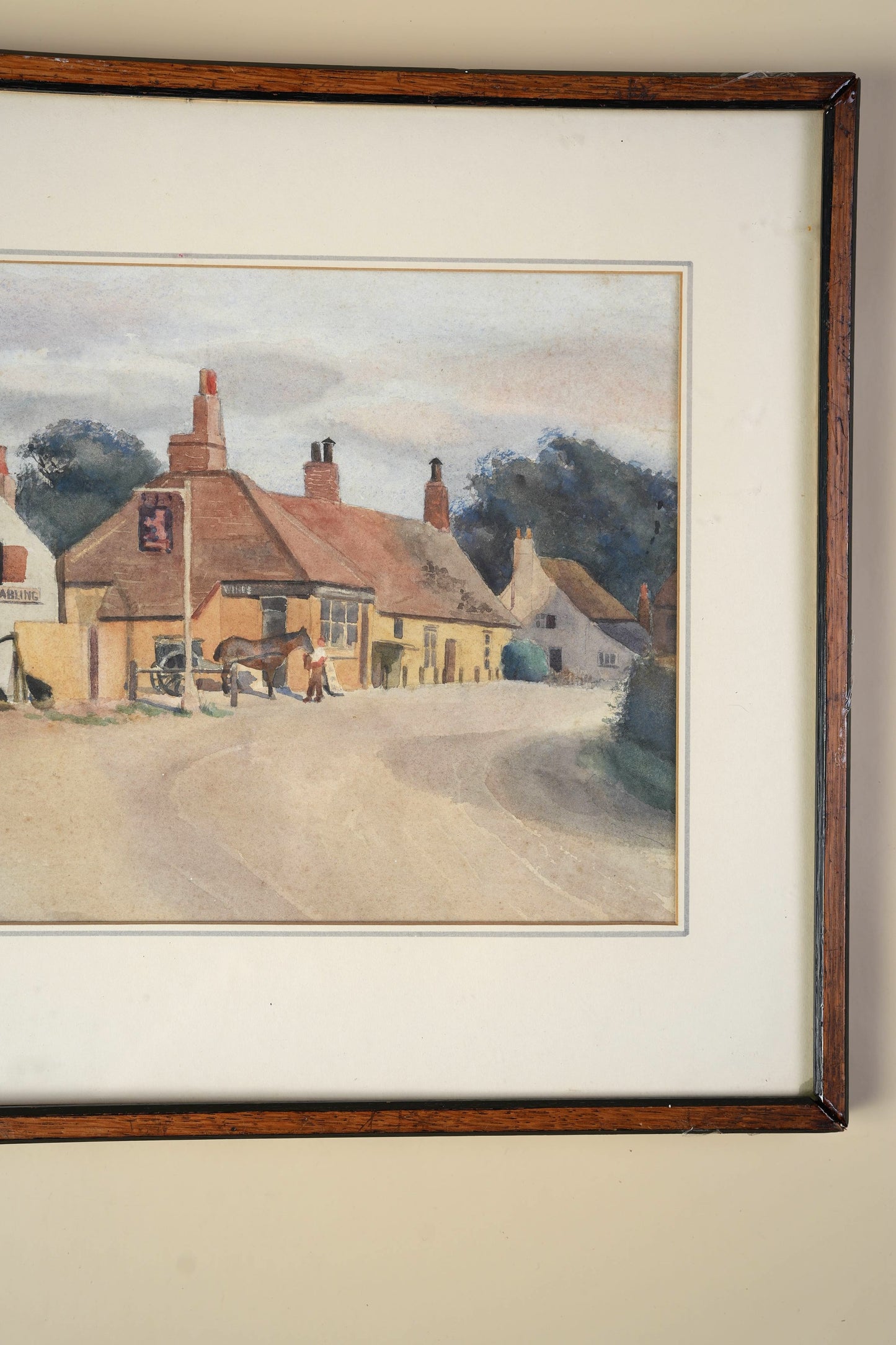 Vintage Watercolour | Village Inn and Coaching Road